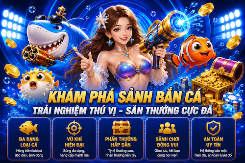 Bắn cá 123B với giao diện đại dương sinh động, thao tác dễ làm quen cho người mới