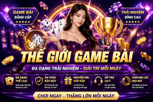 Sảnh game bài 123B với nhiều trò bài online phổ biến và giao diện dễ thao tác