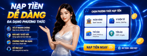 Hướng dẫn nạp tiền 123B với nhiều phương thức thanh toán, thao tác nhanh và dễ kiểm tra