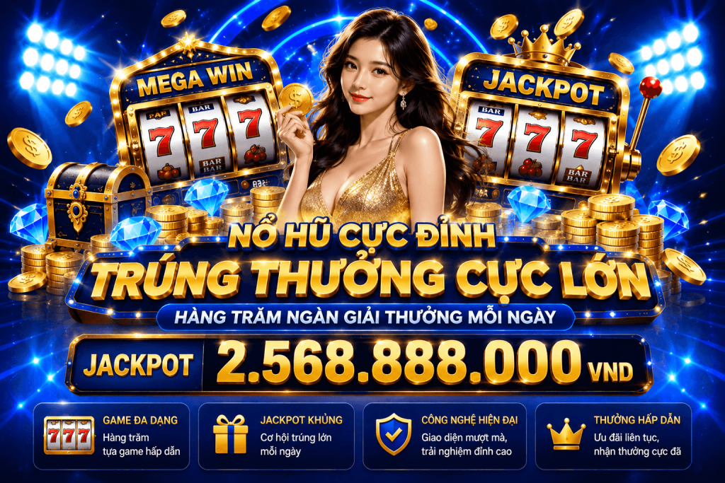 Không gian nổ hũ 123B với nhiều trò slot online và vòng quay hấp dẫn