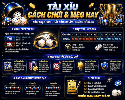 Hướng dẫn chơi tài xỉu 123B cho người mới, kiểm tra cửa cược và quản lý vốn