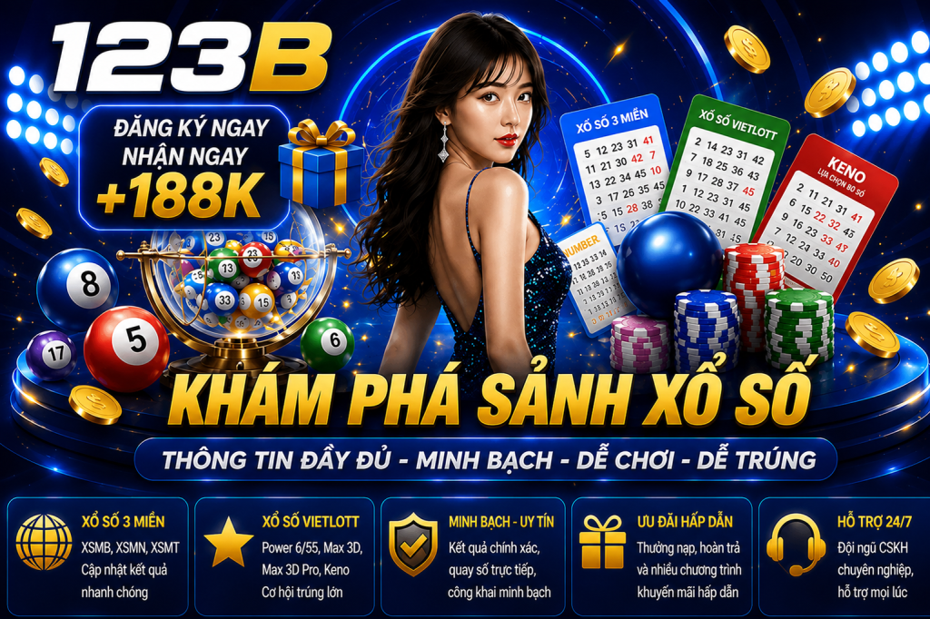 Xổ Số 123B – Sảnh Dự Đoán Con Số Online, Theo Dõi Kết Quả Và Quản Lý Lượt Chơi